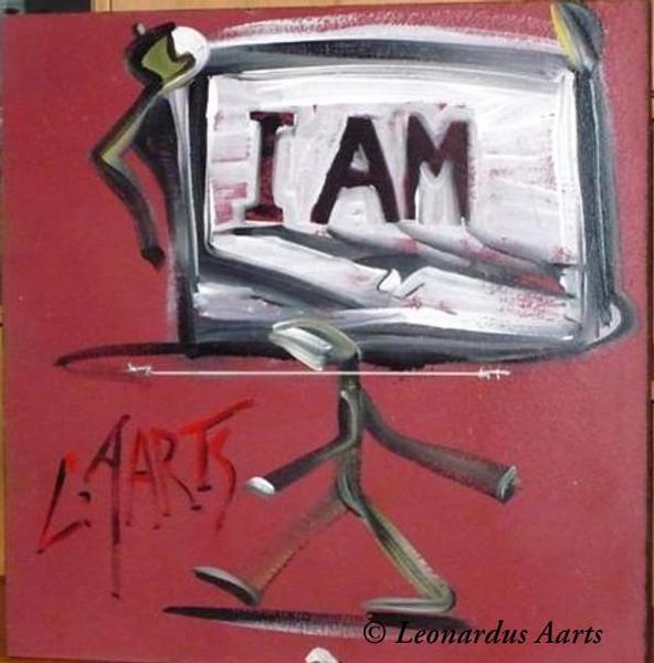 'I Am - running around in circles' by Leon Aarts (sold)